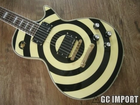 Gibson Les Paul Custom Zakk Wylde Signature Bullseye Cream Chinese Replica