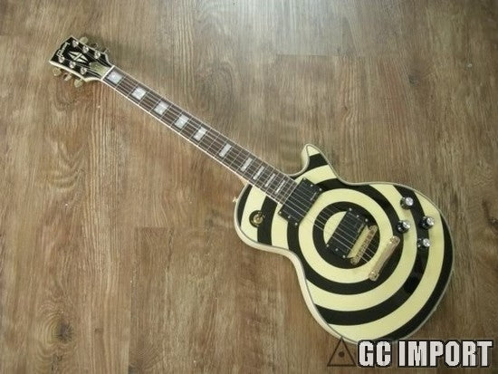 Gibson Les Paul Custom Zakk Wylde Signature Bullseye Cream Chinese Replica