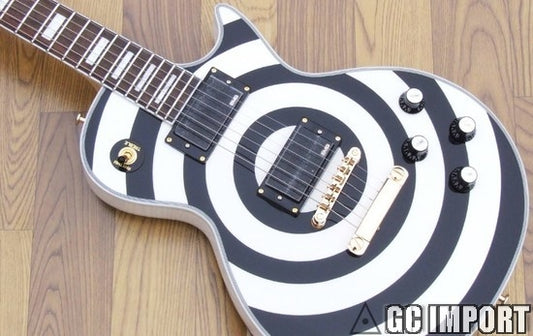 Gibson Les Paul Custom Zakk Wylde Signature Bullseye White Chinese Replica