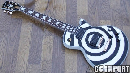 Gibson Les Paul Custom Zakk Wylde Signature Bullseye White Chinese Replica