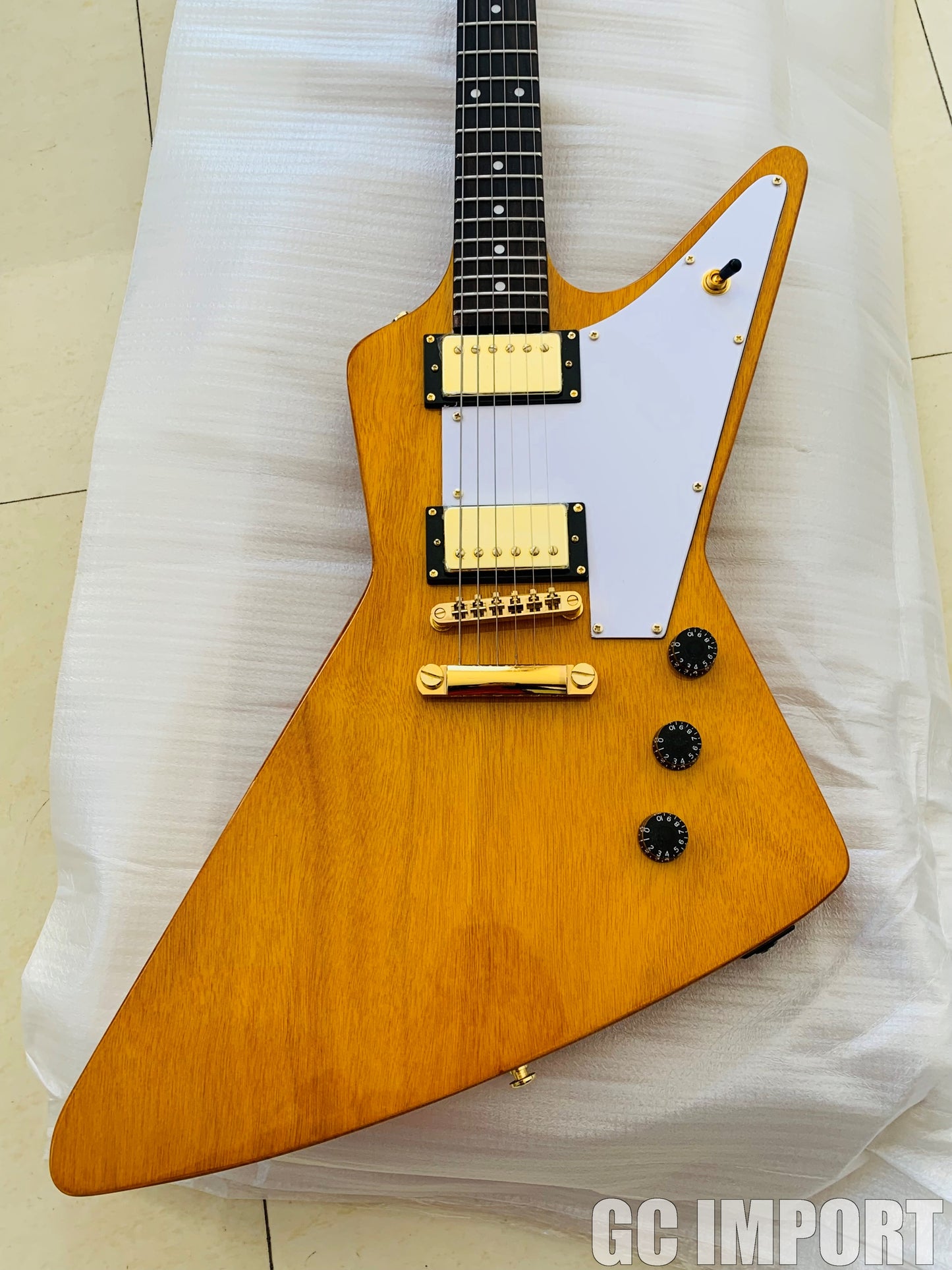 Gibson Explorer 1958 Korina Antique Natural Chinese Replica