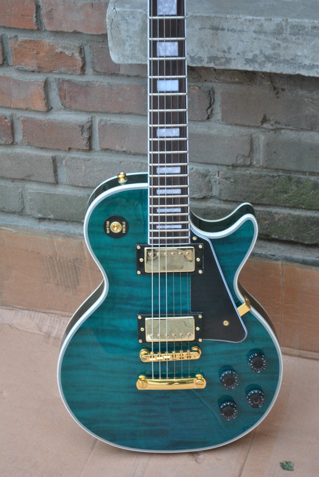 Gibson Les Paul Custom Shop Blue Sea Chinese Replica