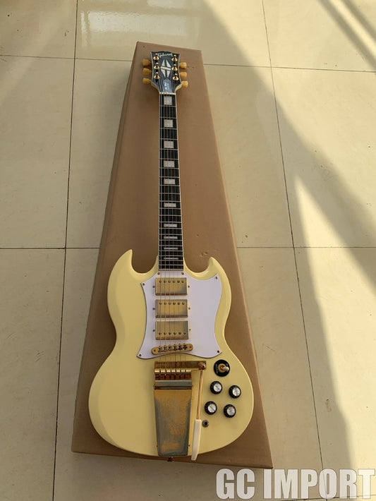 Gibson Sg Custom Shop 1967 Aged Polaris White Chinese Replica