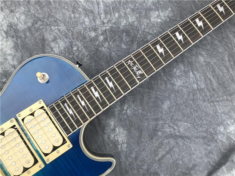 Gibson Les Paul Custom Blue Burst Ace Frehley Chinese Replica