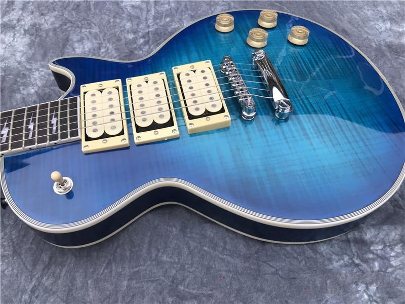 Gibson Les Paul Custom Blue Burst Ace Frehley Chinese Replica